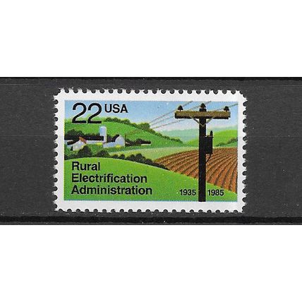 U.S.A. 1985 Rural Electrification MNH set S.G. 2186
