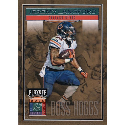 2016 Panini Playoff Football Boss Hoggs BH-JL Jeremy Langford Chicago Bears