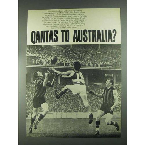 1967 Qantas Airline Ad - Qantas to Australia?