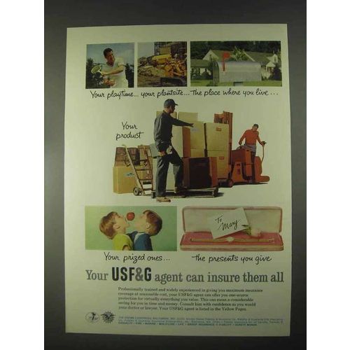 1967 USF&G Insurance Ad - Your Playtime, Your Plantsite