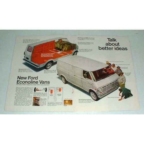 1968 Ford Econoline Van Ad - Talk About Better Ideas!