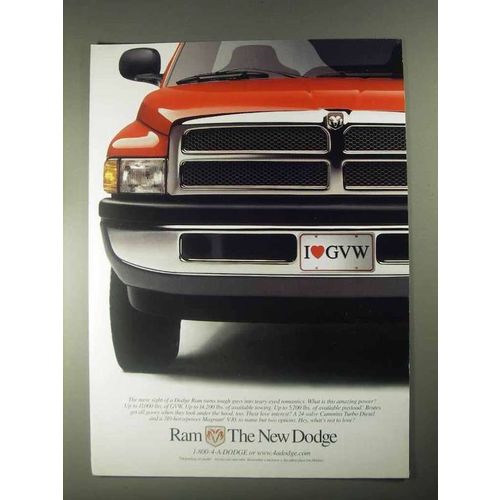 1998 Dodge Ram Pickup Truck Ad