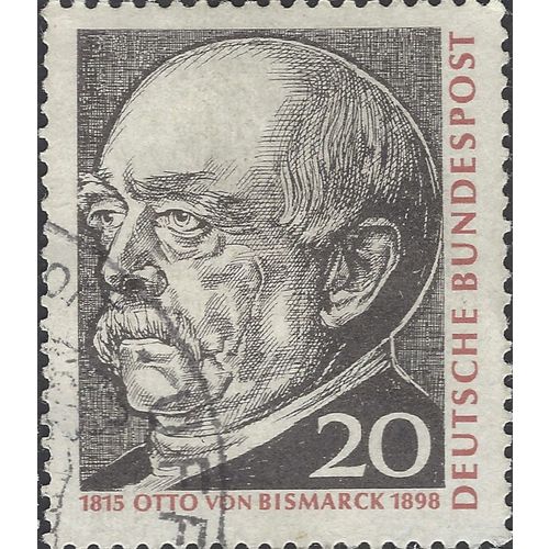 GERMANY, Otto van Bismarck 1815-1898, red 1965, 20pf