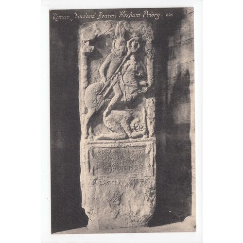 Roman Standard Bearer Hexham Priory Postcard Northumberland 295