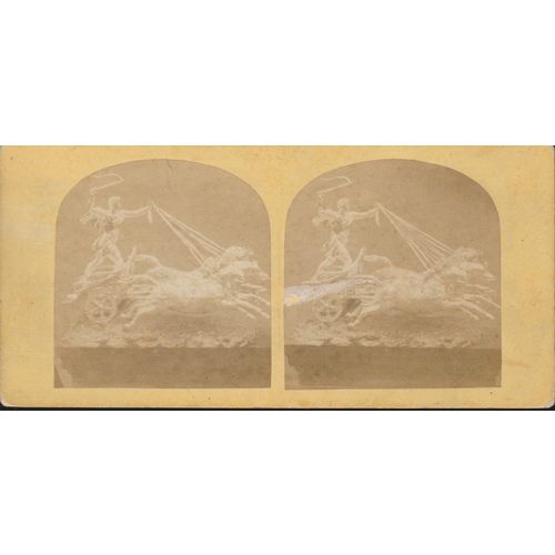 Vintage/Antique 3D Stereoview Card - Phaeton driving the Chariot of the Sun