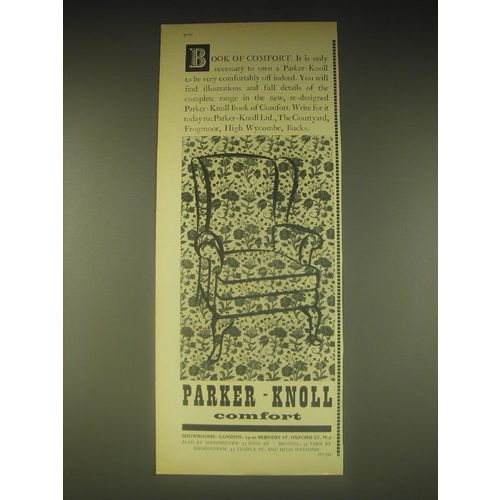 1962 Parker-Knoll Chair Advertisement - Book of comfort