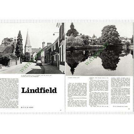 9333) Lindfield Sussex - 1965 Article