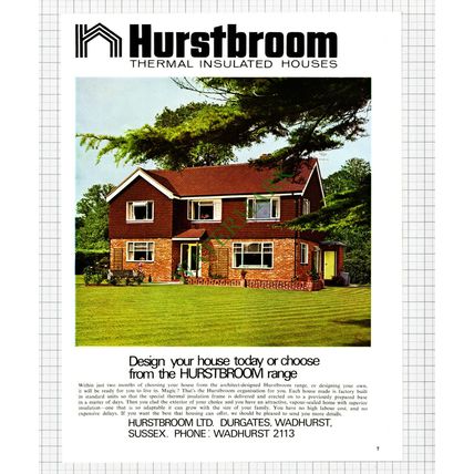 9326) Hurstbroom Houses Wadhurst - 1965 Cutting