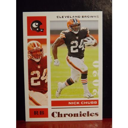 2020 Panini Chronicles NICK CHUBB (Cleveland Browns) base card #23
