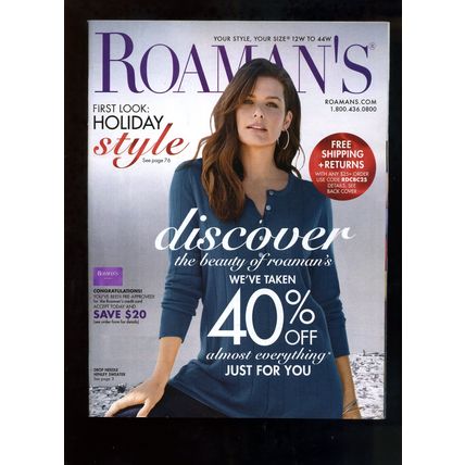 ROAMAN'S Plus-Size Women's Fashion & Accessories CATALOG Holiday 2021 NEW