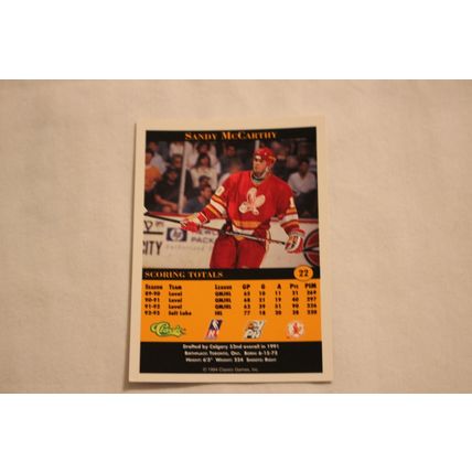 Sandy McCarthy 1994 Classic Pro Prospects NO. 22