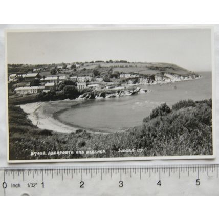 vintage postcard Aberporth & Beaches