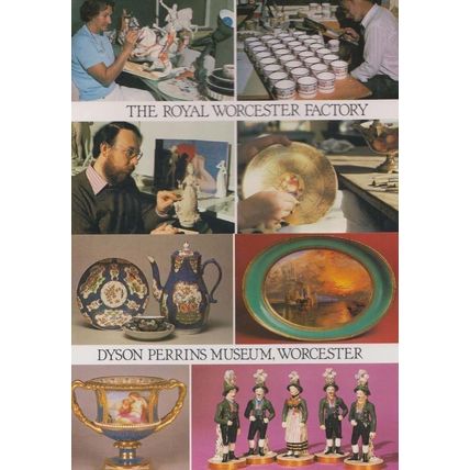Royal Worcester Factory Museum The Dyson Perrins 2x Craft Mint Worcs Postcard s