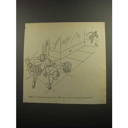 1952 Cartoon by George Price - James J. Harris, attorney at law