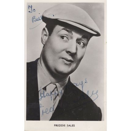 Freddie Sales Old Yorkshire Comedian Actor Hand Signed Photo