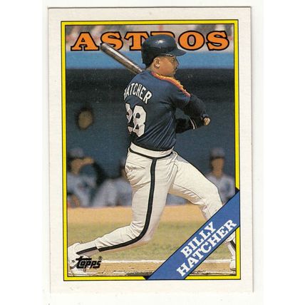 1988 Topps baseball card 306 Billy Hatcher