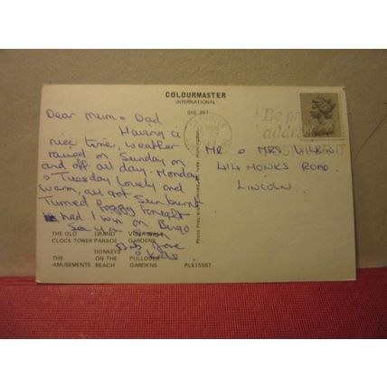 multiview, SKEGNESS, LINCOLNSHIRE used postcard Colourmaster 1983 postmark =
