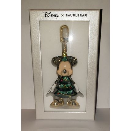 BAUBLEBAR DISNEY MINNIE MOUSE CHRISTMAS TREE DRESS BAG CHARM KEYCHAIN~NW~HOLIDAY