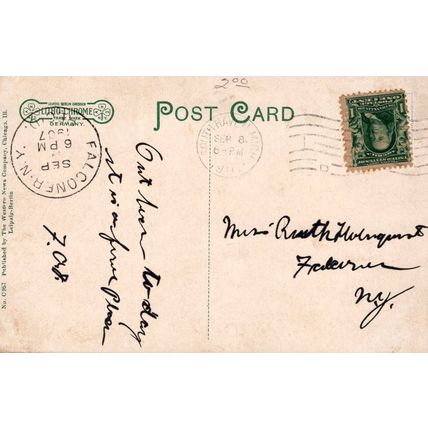 ZAYIX Postcard Great Lakes Steamer SS CITY OF SOUTH HAVEN Leaving Port c1907