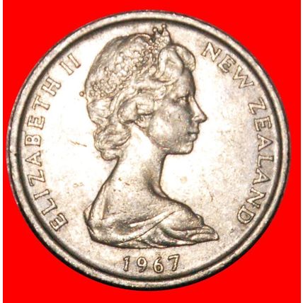 GREAT BRITAIN LIZARD (1967-1985): NEW ZEALAND★ 5 CENTS 1967★LOW START★NO RESERVE