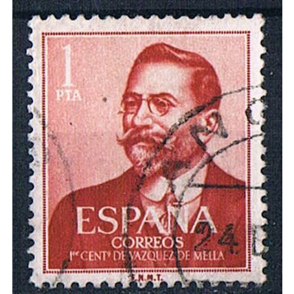 Spain 1961 SG1412 sp15 Vazque de Mella 1p Used Stamp
