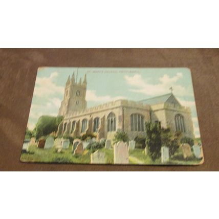 Early Postcard - St Mary's Church, Prittlewell - Southend Essex