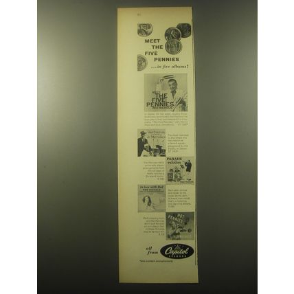 1959 Capitol Records Advertisement - Meet the Five Pennies ..in five albums