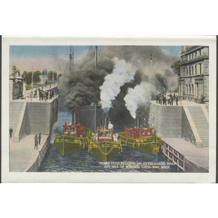 20 Souvenir Views of Sault Ste Marie, Michigan, 1916 - Postcard Views