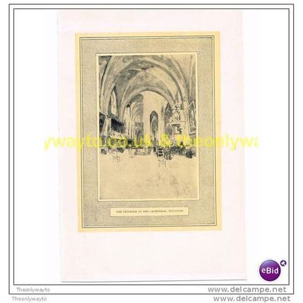 INTERIOR, ST SERNIN, TOULOUSE, c1909, Book Illustration