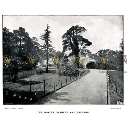 Winter Gardens & Pavilion , Bournemouth, Beales 1890s, MODERN REPRODUCTION
