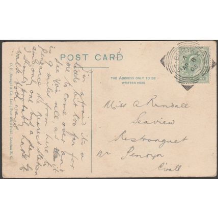 Treen Village, St Levan, Cornwall, 1908 - Stengel Postcard