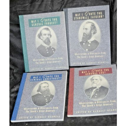 4 May I Quote You? Civil War books Stonewall Jackson Lee Longstreet F0RREST(PB)