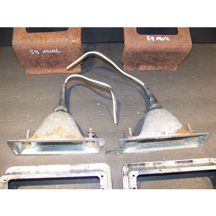 1959 MERCURY FRONT TURN SIGNALS OEM PAIR 2703065 MONTCLAIR MONTEREY PARK LANE