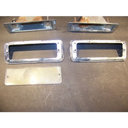1959 MERCURY FRONT TURN SIGNALS OEM PAIR 2703065 MONTCLAIR MONTEREY PARK LANE