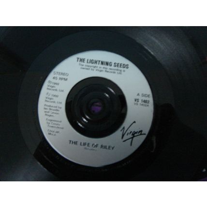 A5-THE LIGHTNING SEEDS-THE LIFE OF RILEY-UK 7" SINGLE-1992-NM-PROMO