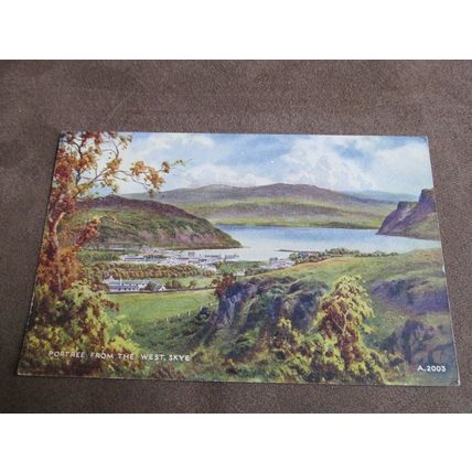 Valentines Postcard Portree, Isle of Skye Inner Hebrides - Artist Thompson A2003