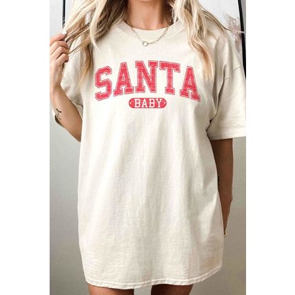 SANTA BABY CHRISTMAS OVERSIZED TEE