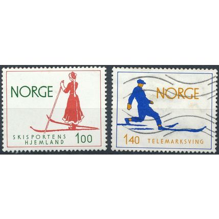 Norwegian Skiing - Norway 1975 - F H & MNH - MiNr 695/6