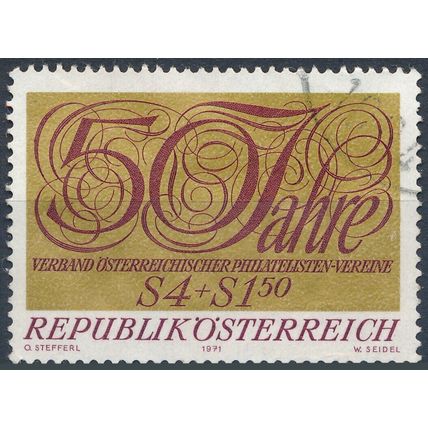 50th Anniv Austrian Philatelic Club Association - Austria 1971 - F H - MiNr 1380