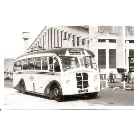 Black & White Photograph of Maidstone & District Motor Services Ltd. - OKP 996