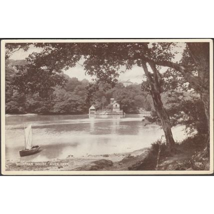 Sharpham House, River Dart, Devon, 1936 - Valentine's Postcard