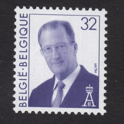 BELGIUM SG3347 32f Violet 1996 King Albert II ~ Unmounted Mint