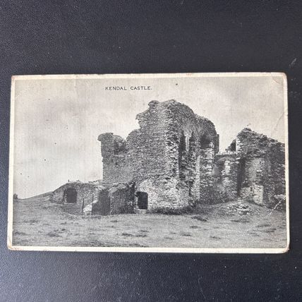 KENDAL CASTLE Ruins Unused ATKINSON POLLITT Rare Postcard