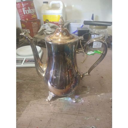 USED!! Vintage!! International Silver Co. Silver plate Coffee-TEA Pot!