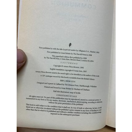 1999 ARTURO PEREZ-REVERTE "THE SEVILLE COMMUNION" FICTION PAPERBACK BOOK (P3)