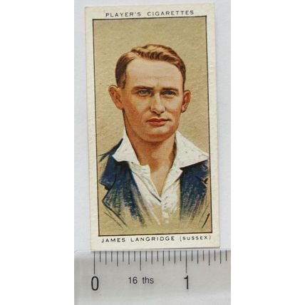 1934 Players Cricketers No. 17 James Langridge, Sussex & England