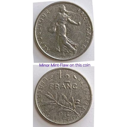 FRANCE officially the French Republic Silver Coins of the 1960s