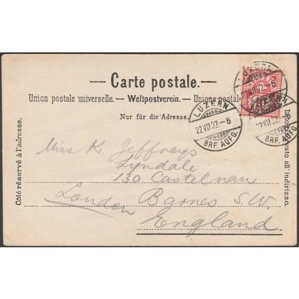 Panorama von Rigi-Kulm, 1902 - Charnaux Frères AK