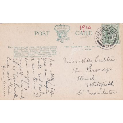 ED265 .SHREWSBUY -THE 'CLIVE' CHURCH. PRINTED POSTCARD
