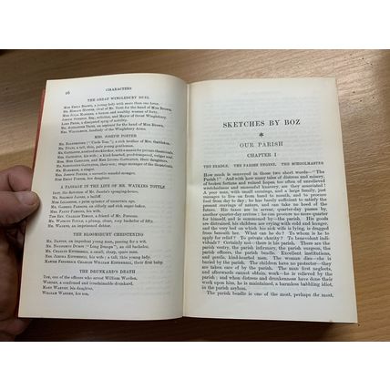 1914 CHARLES DICKENS SKETCHES BY BOZ FIRESIDE EDITION FICTION HB BOOK (P4)
